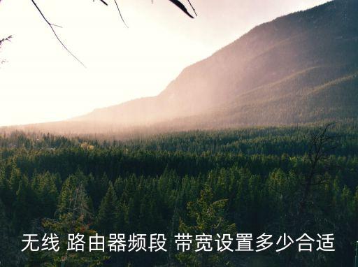 路由器帶寬,band帶寬指路由器傳輸頻率寬度