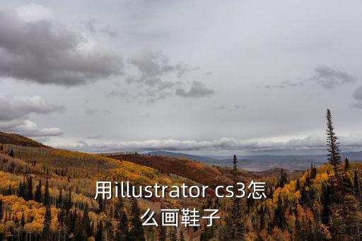 用illustrator cs3怎么畫鞋子