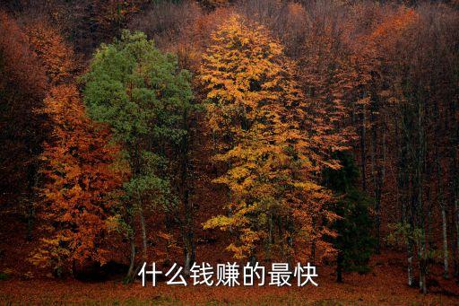 什么錢賺的最快