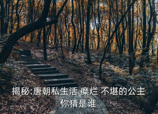 糜爛不堪,太平公主熱衷政治私生活開(kāi)放性愛(ài)無(wú)數(shù)