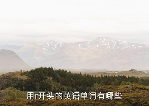 用r開頭的英語單詞有哪些
