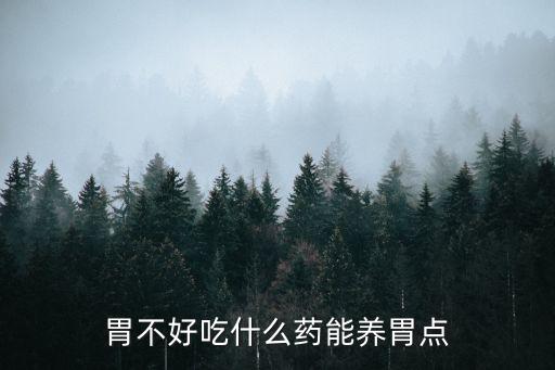 胃不好吃什么藥能養(yǎng)胃點