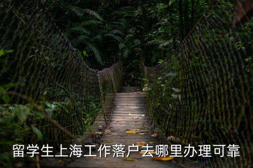 留學生上海工作落戶去哪里辦理可靠
