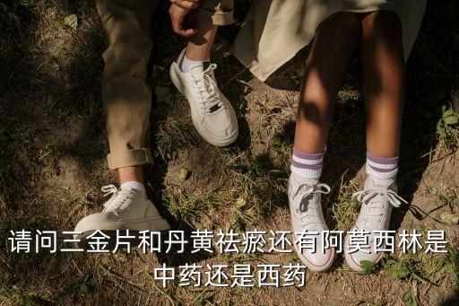 請問三金片和丹黃祛瘀還有阿莫西林是中藥還是西藥