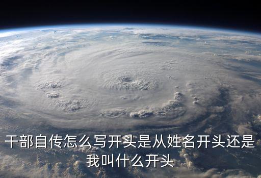 干部自傳怎么寫開頭是從姓名開頭還是我叫什么開頭