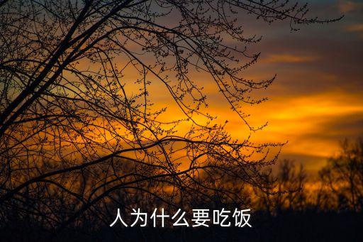人為什么要吃飯