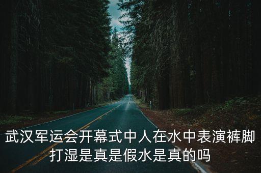 武漢軍運(yùn)會(huì)開幕式中人在水中表演褲腳打濕是真是假水是真的嗎