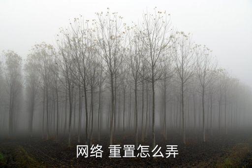 網絡重置,怎么重置網絡連接?