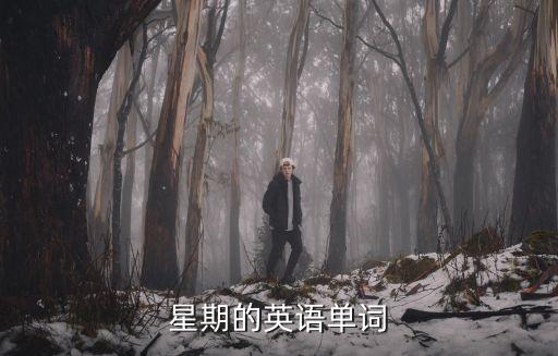 星期的英語單詞