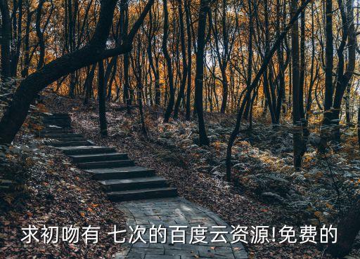 求初吻有 七次的百度云資源!免費的