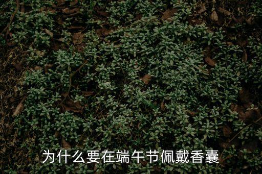 為什么要在端午節佩戴香囊