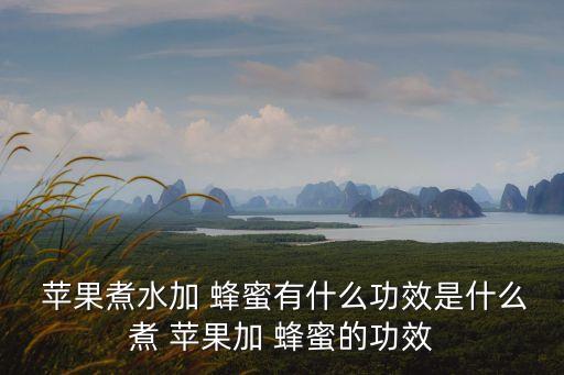  蘋果煮水加 蜂蜜有什么功效是什么煮 蘋果加 蜂蜜的功效