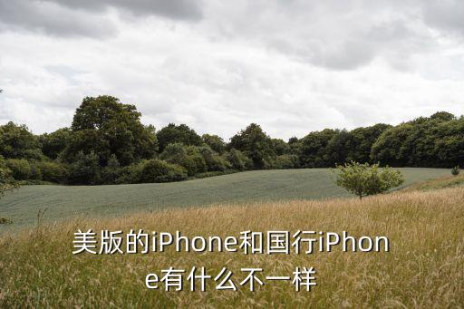 美版的iPhone和國行iPhone有什么不一樣