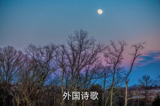 外國詩,午后陽光明媚午后微風習習襲來詩意盎然