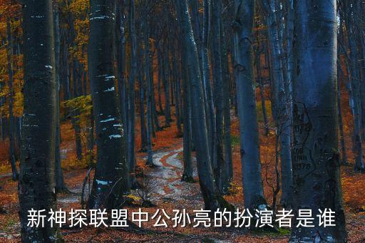 新神探聯盟中公孫亮的扮演者是誰