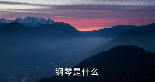 鋼琴是什么