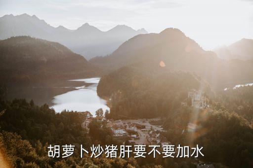 胡蘿卜炒豬肝，胡蘿卜可以和豬肝同食嗎