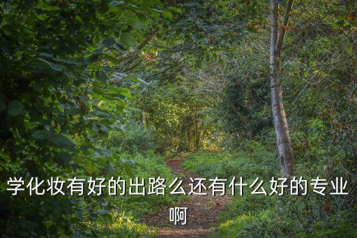 學化妝有好的出路么還有什么好的專業啊