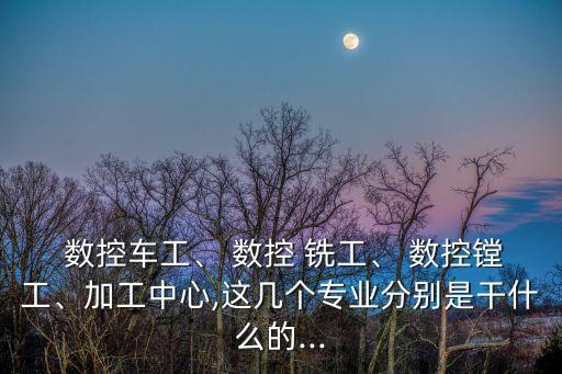 數控銑工,數控銑工的職業定位