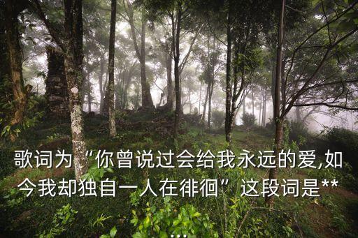 活埋李濤,為了留住你的心我愿意交換一切