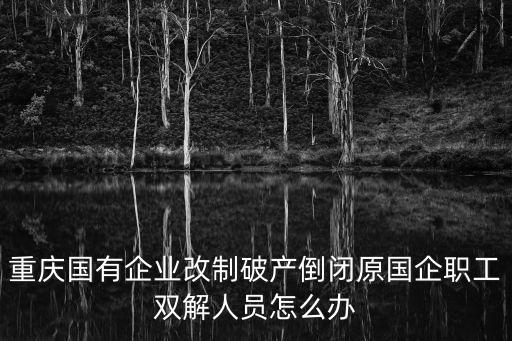 重慶國有企業改制破產倒閉原國企職工雙解人員怎么辦