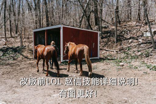  改版前LOL 趙信技能詳細說明!有圖更好!