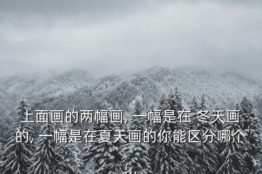 上面畫的兩幅畫, 一幅是在 冬天畫的, 一幅是在夏天畫的你能區分哪個...