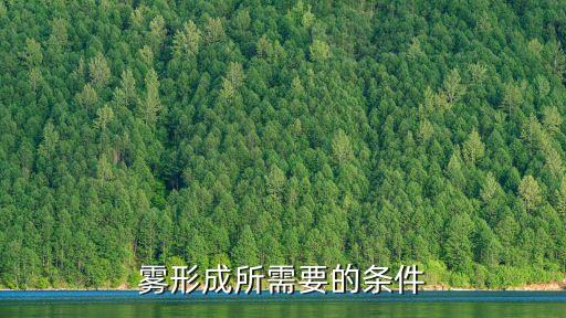 霧形成所需要的條件
