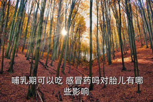  哺乳期可以吃 感冒藥嗎對(duì)胎兒有哪些影響