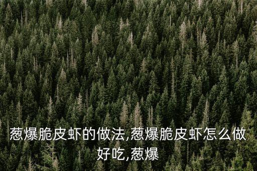 蔥爆脆皮蝦的做法,蔥爆脆皮蝦怎么做好吃,蔥爆