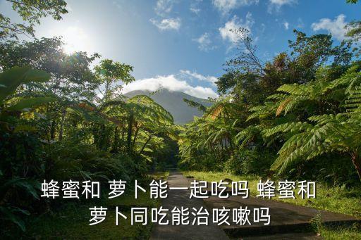 蜂蜜和 蘿卜能一起吃嗎 蜂蜜和 蘿卜同吃能治咳嗽嗎