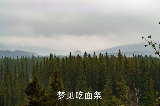 夢見吃面條