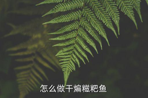 怎么做干煸糍粑魚