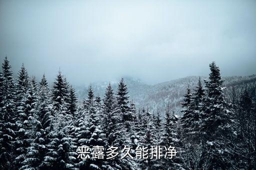 惡露多久能排凈