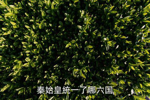 秦始皇統一了哪六國