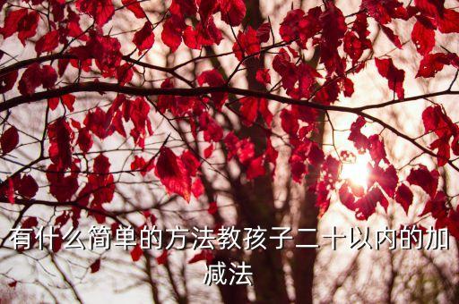 幼兒加減法，怎樣用手指教小孩加減法