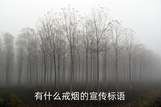 有什么戒煙的宣傳標語