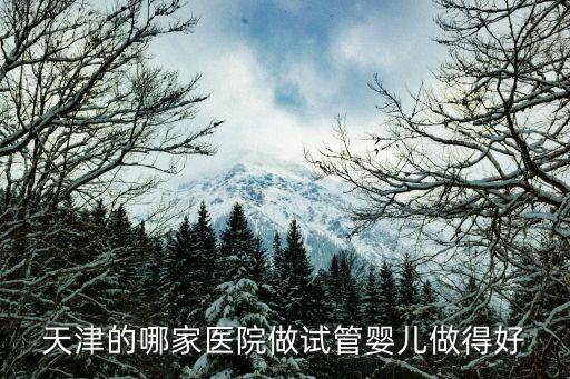 天津的哪家醫(yī)院做試管嬰兒做得好