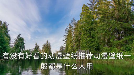 有沒(méi)有好看的動(dòng)漫壁紙推薦動(dòng)漫壁紙一般都是什么人用
