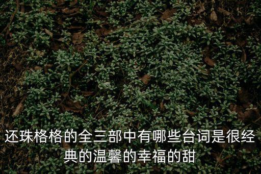 還珠格格臺詞，關于還珠格格臺詞