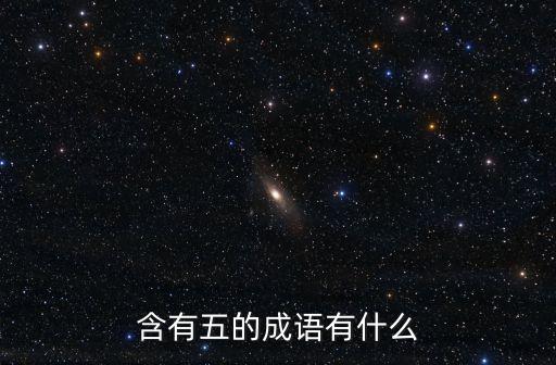 含有五的成語有什么