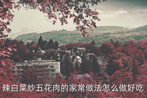 五花肉炒辣白菜，辣白菜炒五花肉的家常做法怎么做好吃