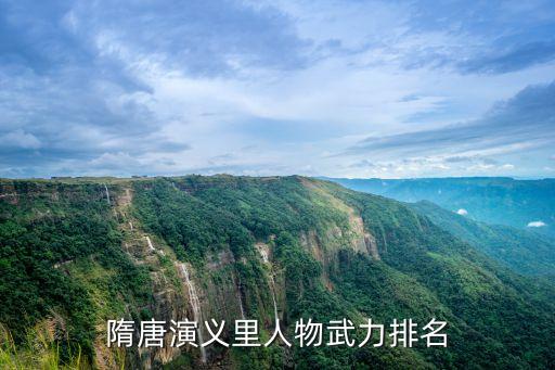 隋唐演義武功排名，隋唐演義里人物武力排名