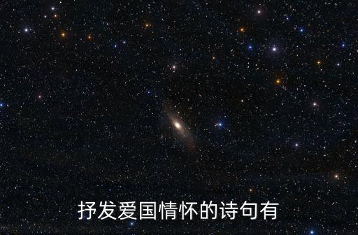 愛國情懷的詩句，表現愛國情懷的詩句