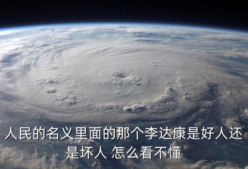 人民的名義里面的那個李達康是好人還是壞人 怎么看不懂