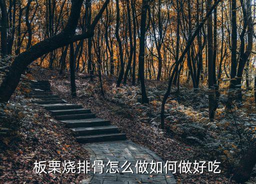 排骨燒板栗，排骨燒板栗怎么做
