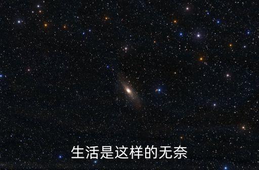 生活是這樣的無奈