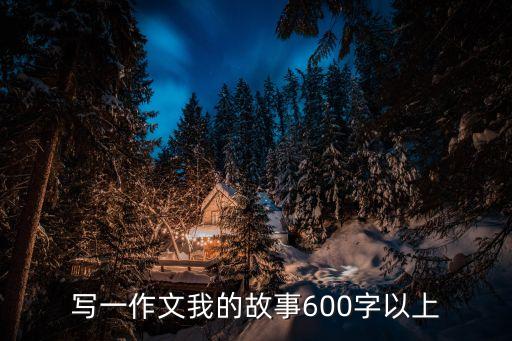 寫一作文我的故事600字以上