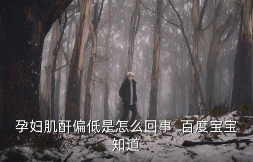 孕婦肌酐偏低是怎么回事  百度寶寶知道
