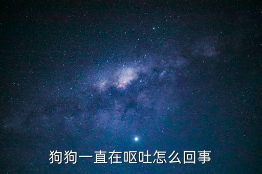 狗狗一直在嘔吐怎么回事